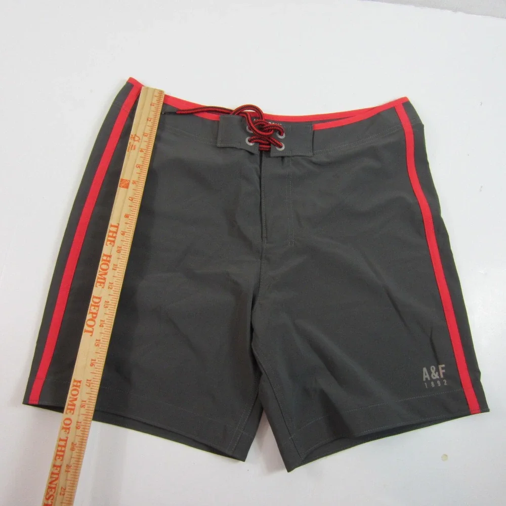 abercrombie men's board shorts gray xl